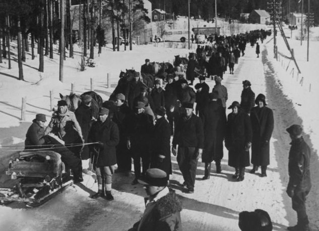 Эвакуация из восточной Финляндии в западную Финляндию в 1940 году.