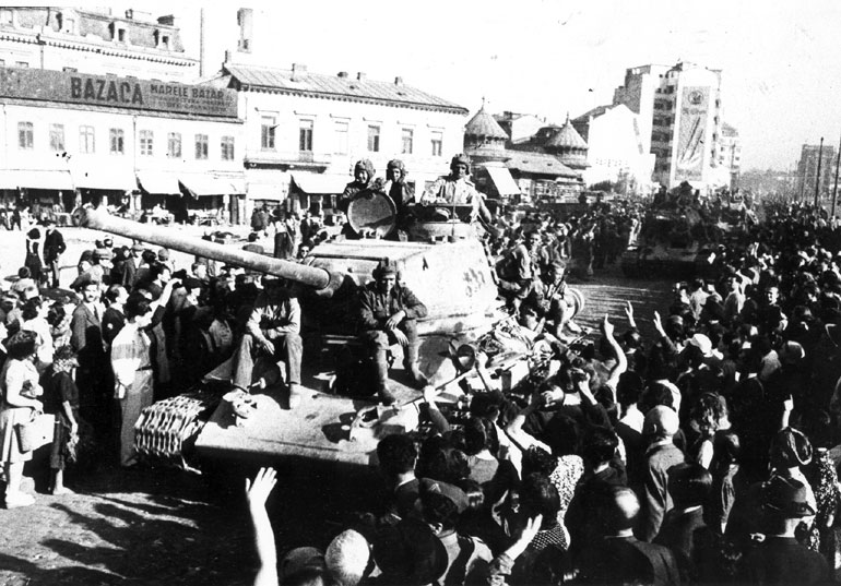 Вступление Красной Армии в Бухарест.