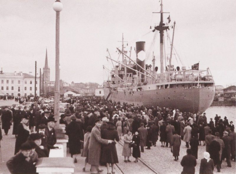 Депортация немцев в Германию. Таллин, октябрь 1939 г.