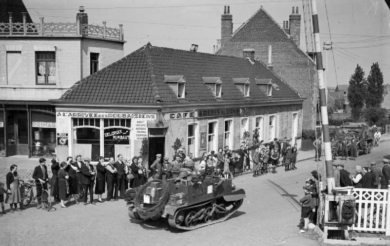 Британские войска входят в Бельгию. Май 1940 г. 
