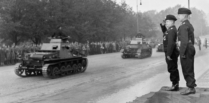 Парад танковой части Вермахта в Осло. Август 1940 г.