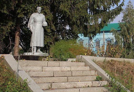 с. Васильков Шполянского р-на. Памятник, установленный на братской могиле советских воинов.