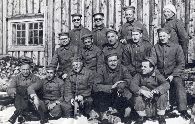 Заключенные концлагеря Фальстад. 1942 г.