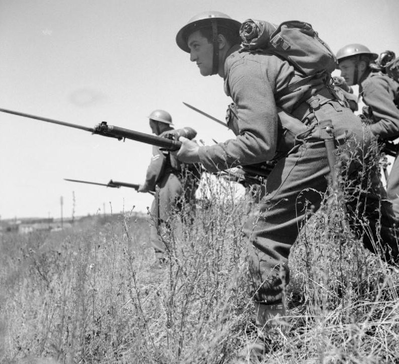 Бельгийские войска во время учений в Уэльсе. 8 июля 1941 года.