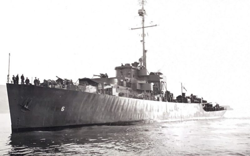 Фрегат USS Pasco под советским флагом.