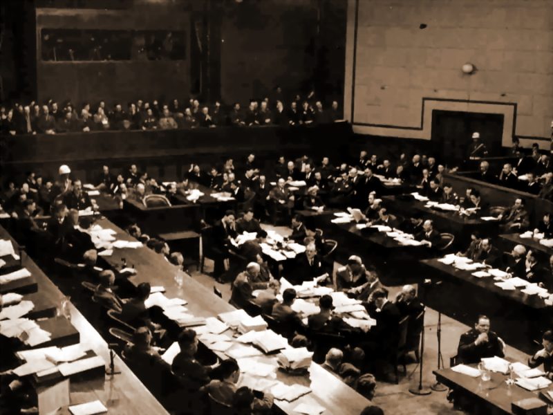 Заседание суда. 1946 г.