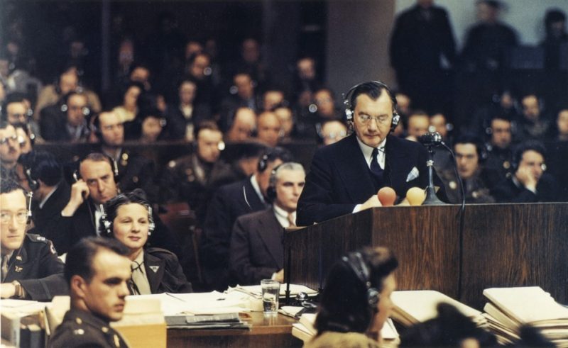 Обращение главного прокурора США Роберта Джексона к Нюрнбергскому суду. 1946 г.