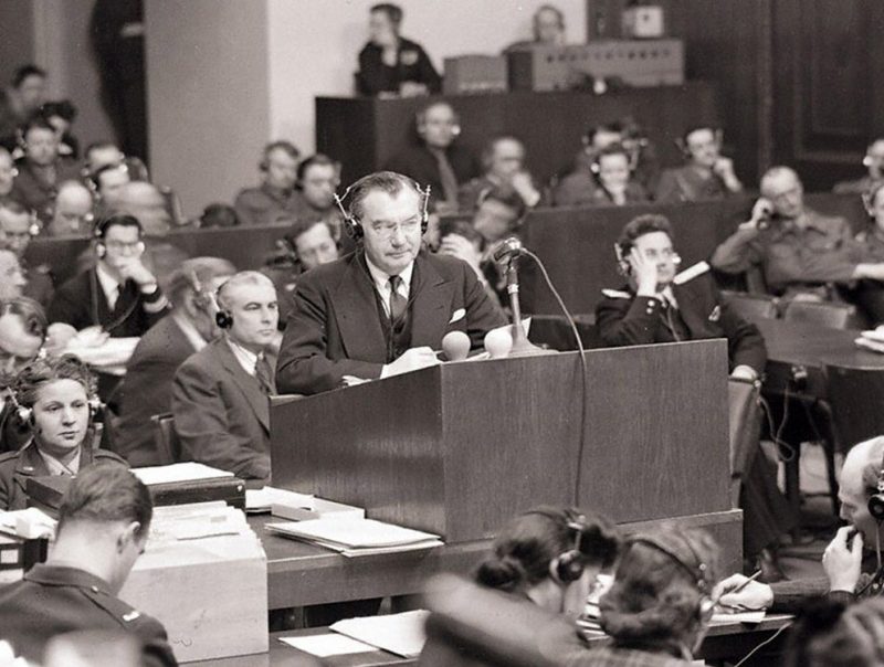 Обращение главного прокурора США Роберта Джексона к Нюрнбергскому суду. 1946 г.