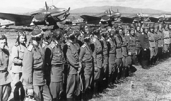 Полевой аэродром бомбардировщиков. Маньчжурия, август 1945 г.