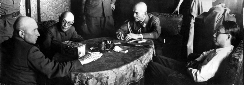 Переговоры советского командования с представителями штаба Квантунской армии об условиях капитуляции японских войск. Август 1945 г.