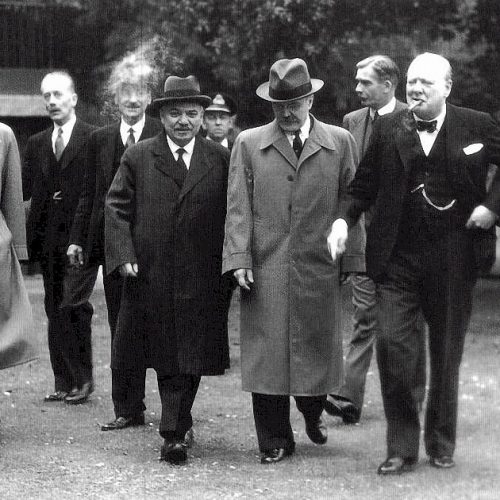 Молотов В.М. и Черчилль У. Великобритания. 1942 г.