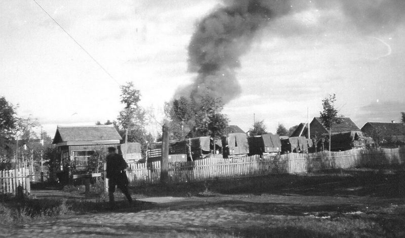 Пожары в городе. Июль 1941 г.