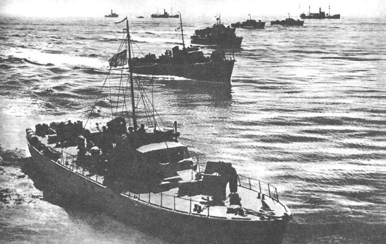 Арктический конвой в море. 1941 г.