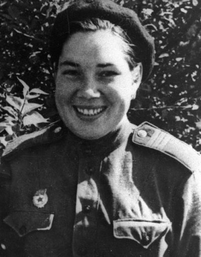 Елена Саликова - штурман 46-го авиаполка. 1943 г.