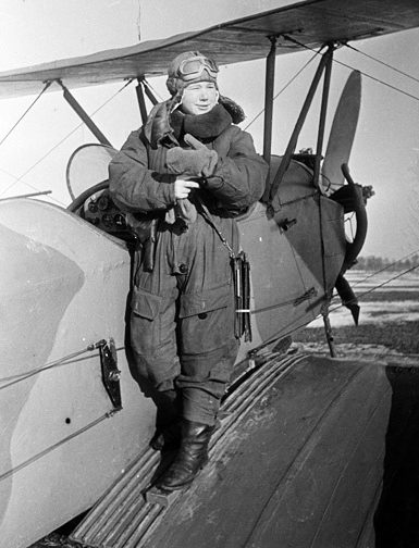 Командир эскадрильи Мария Смирнова. 1944 г. 
