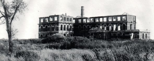 Железнодорожный техникум после освобождения. 1943 г. 