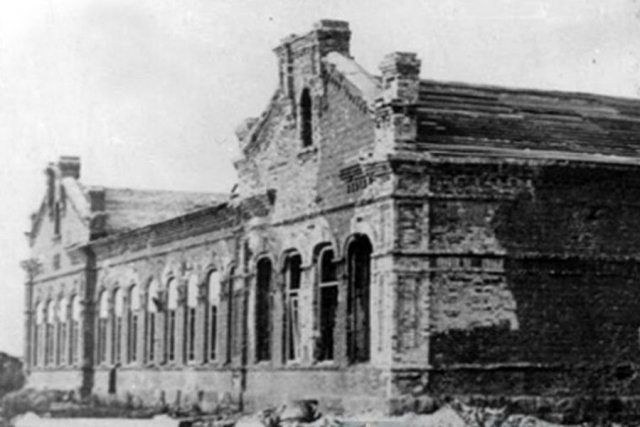 Школа №6 после освобождения. 1943 г. 