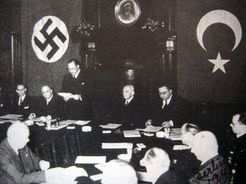 Подписание турецко-германского договора. 