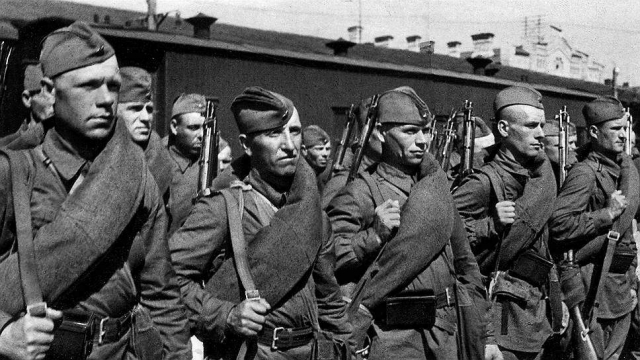 Московские ополченцы. 1941 г. 