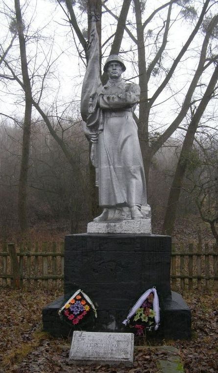 с. Коробки Репкинского р-на. Памятник, установленный на братской могиле, в которой похоронено 24 воина, погибших при освобождении села. 
