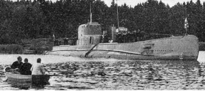 Польская подводная лодка «Sęp» в Швеции. Сентябрь 1939 г.