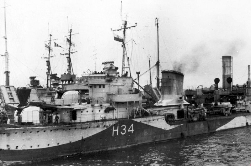 Эсминец «Błyskawica». 1939 г.