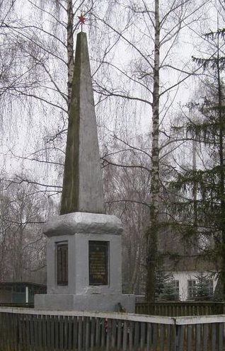 с. Малиновка Репкинского р-на. Памятный знак погибшим односельчанам, установленный в 1967 году.