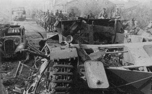 Немецкий нацистский танк, уничтоженный польской армией. Сентябрь1939 г.