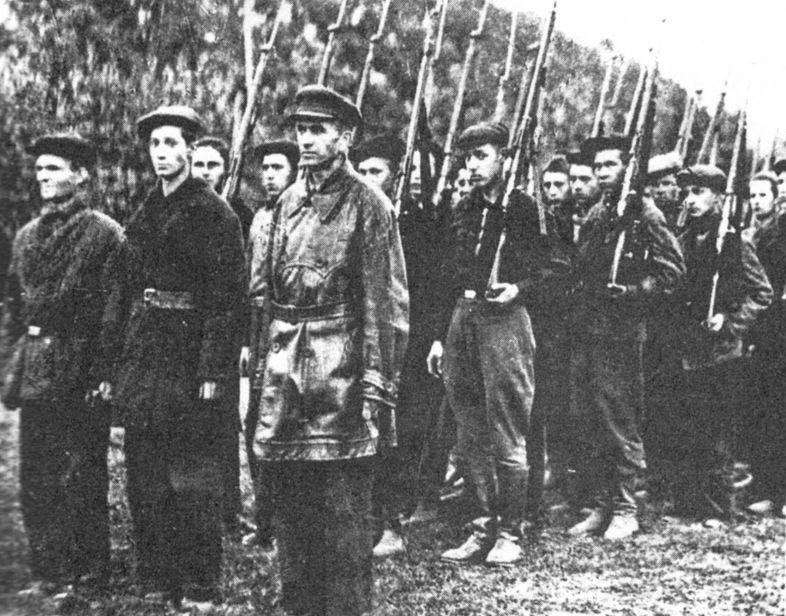 Бойцы 8-й Краснопресненской дивизии народного ополчения. 1941 г.
