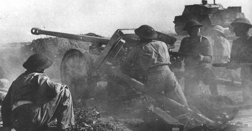 Польские солдаты из Отдельной Карпатской бригада стрелков в Тобруке. 1941 г.