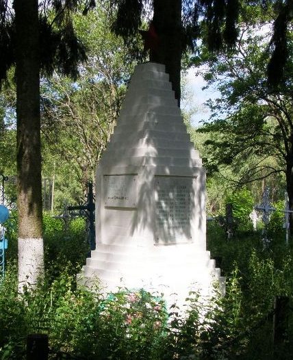 с. Круты Нежинского р-на. Братские могилы на кладбище воинов, погибших при освобождении села. 