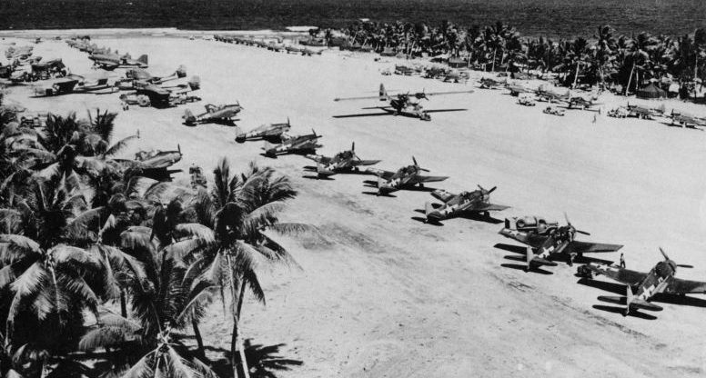 Американский аэродром на одном из островов Тихого океана. 1945 г. 