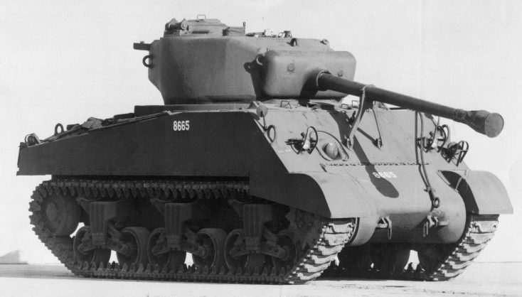 Средний танк M4A2(76)W «Шерман» на полигоне Дженерал Моторс. Октябрь 1944 г. 