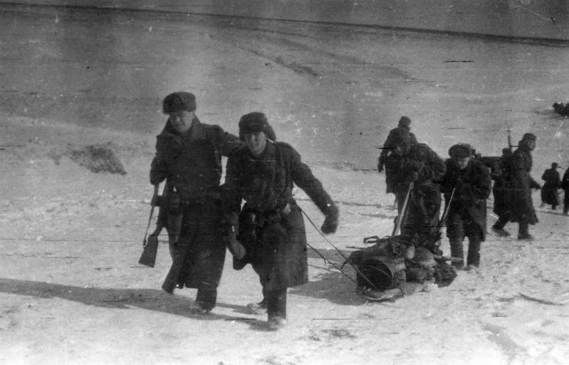 Поход чехословаков со станции Валуйки на фронт.