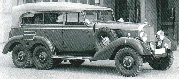 Внедорожник «Mercedes-Benz G-4» (W-31). 1938 г. 