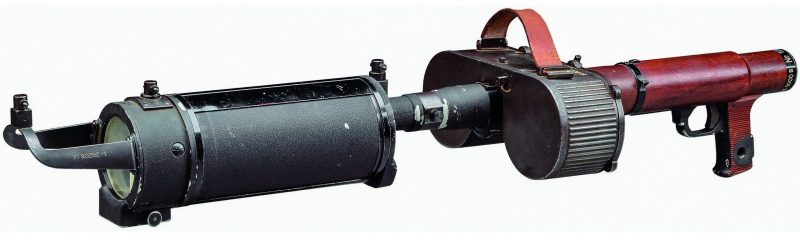 Подвижный фотопулемет Lichtbild-MG MBK 1000, который использовался для тренировочной стрельбы.
