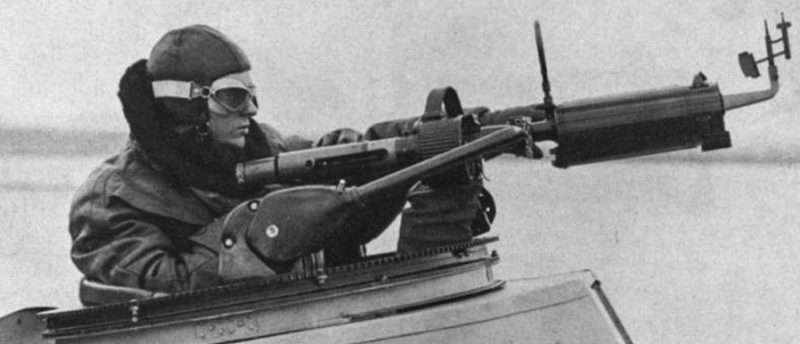 Подвижный фотопулемет Lichtbild-MG MBK 1000, который использовался для тренировочной стрельбы.