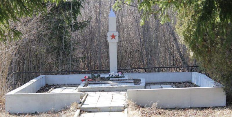 д. Перевоз Островского р-на. Братская могила воинов, погибших в 1944 году.