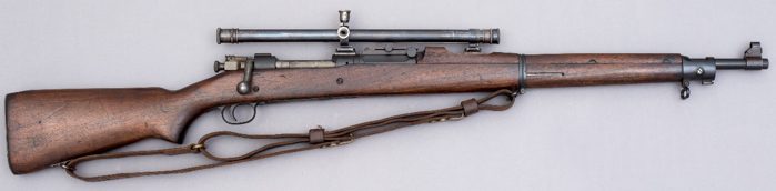 Винтовка M1903 Springfield с оптическим прицелом Lyman 5A.