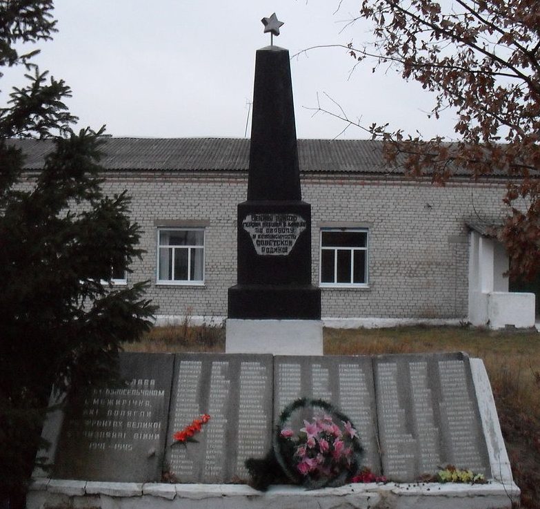 с. Межиричка Коростенского р-на. Братская могила советских воинов. 