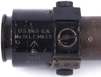 Телескопический прицел № 51 Mk.1S для противотанковой пушки 17pdr, образца 1943 года.
