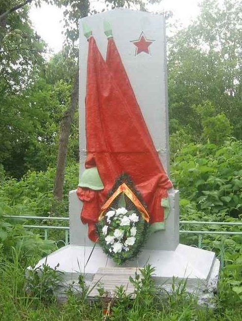д. Яблонец Стругокрасненского р-на. Братская могила советских воинов. 