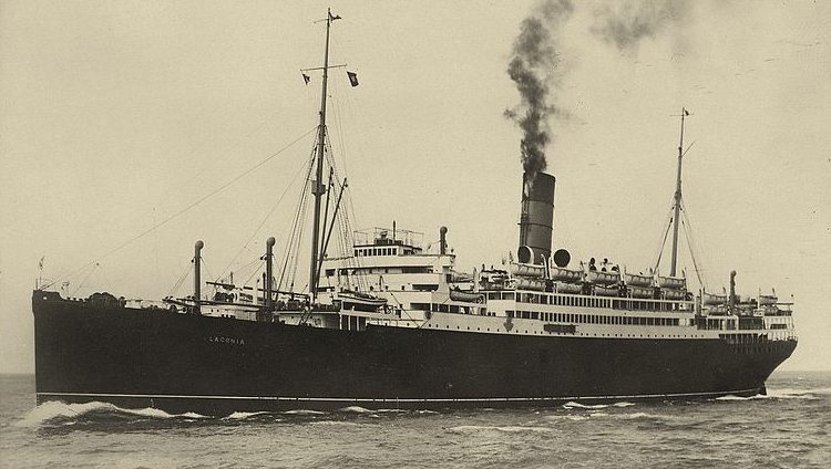 Британский лайнер «Лакония».