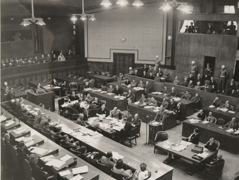 Зал заседаний Токийского трибунала. 1946 г.