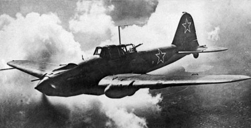 Ил-2, штурмовавший немцев в помощь финнам.