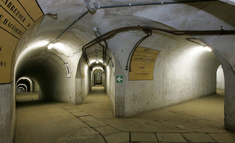 Подземные галереи форта.