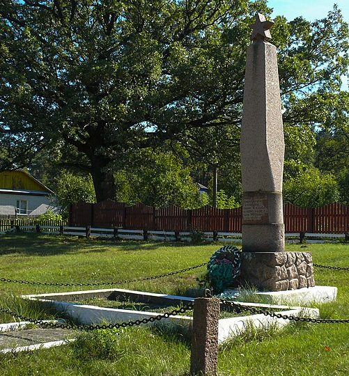 с. Лугины Лугинского р-на. Братская могила, в которой похоронено 29 советских воинов и подпольщиков. 