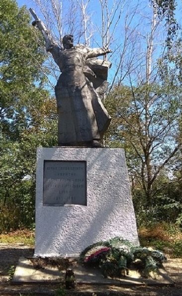 с. Авратин Любарского р-на. Памятник, установленный в 1972 году у братских могил советских воинов.