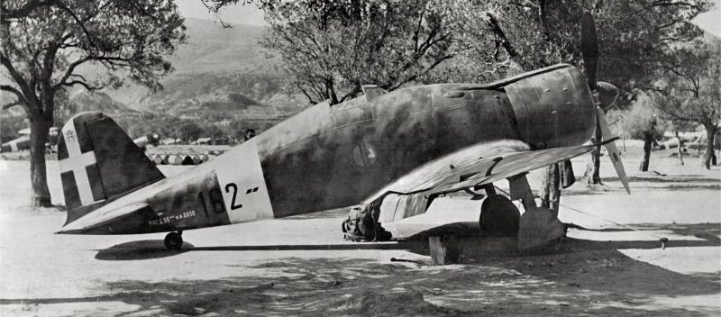 Истребитель Fiat G.50 bis MM в Греции. Аеганские острова, 1940 г. 