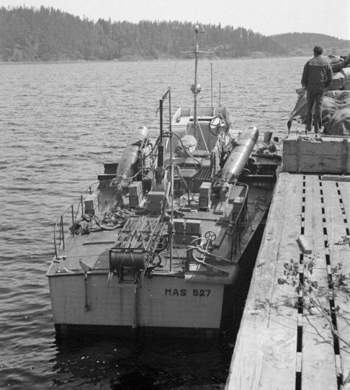 Торпедный катер MAS-528 на Ладожском озере. Июнь 1942 г.